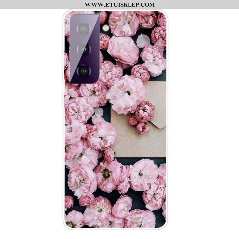 Etui do Samsung Galaxy S21 FE Intensywne Kwiaty